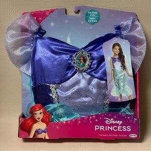 Disney The Little Mermaid Ariel Green Mermaid Play Dress  Child Size 4 to 6x